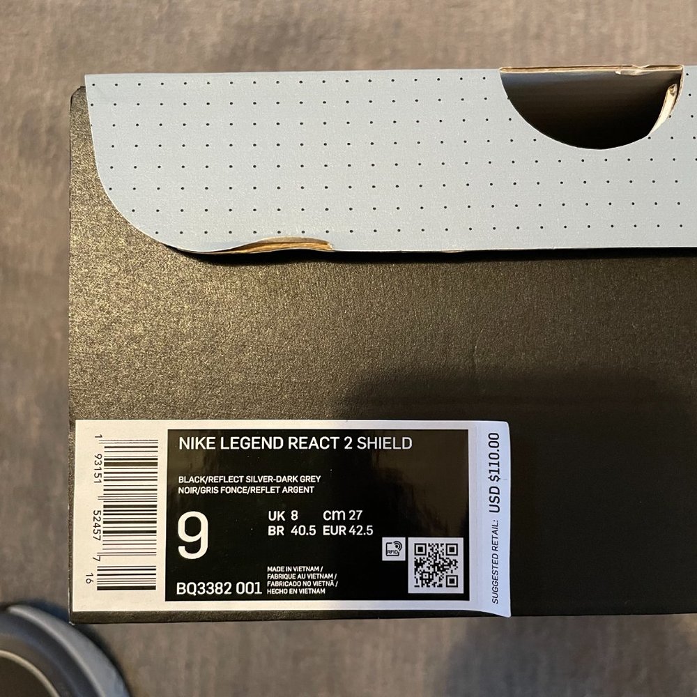 NIKE Legend React 2 Shield NEW Men's Size 9 - Picture 6 of 6